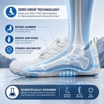 ELVORAE FreeStep | Zero-Drop Barefoot Shoes