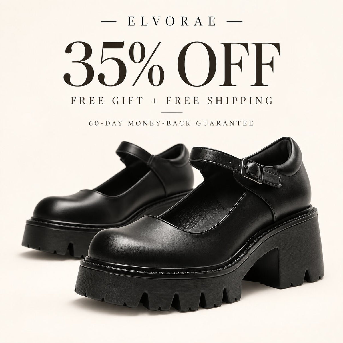 Elvorae | Retro Mary Jane Platforms